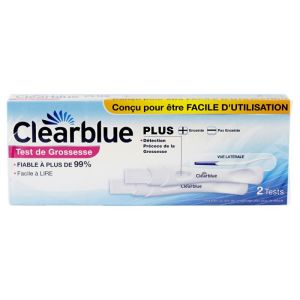Clearblue Test Grossesse Plus Boite de 2 Stylo