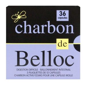 Charbon De Belloc 125mg Capsule Boite de 36
