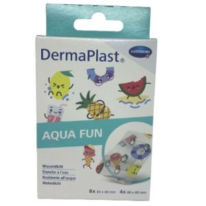 Dermaplast Aqua Fun Pansement Adhésif 2 Taille Boite de 12