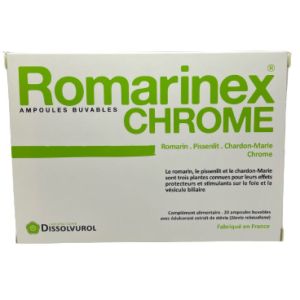 Romarinex Chrome Solution Buvable 20 ampoules 10ml