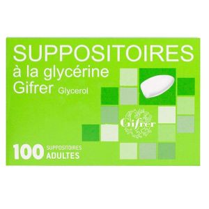 Suppositoire Glycérine Adulte Sachet de 100