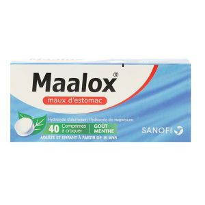 Maalox 40 comprimés menthe