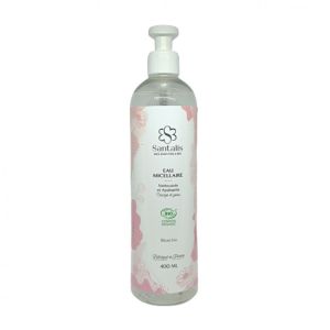Eau Micellaire Démaquillante Bio Flacon Pompe 400ml