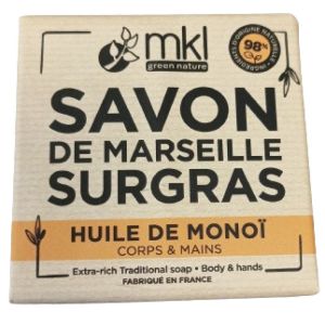 MKL Savon de Marseille Surgras Huile de Monoï Pain 100g