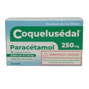 Coquelusédal Paracétamol 250mg Suppositoire 10