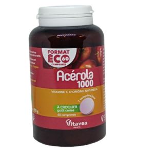 Nutrisante Acérola 1000mg Comprimé Boite de 60 (150g)