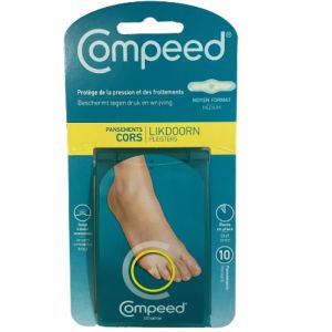 Compeed Pansements Cors Au Pied Moyen Format Boîte De 10