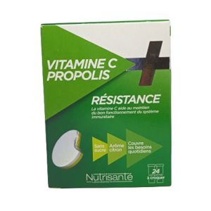 Nutrisanté Vitamine C+ propolis 2 tubes de 12