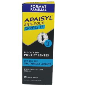 Apaisyl Poux Shampoing Antipoux Lente 200ml+peigne