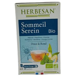 Herbesan Infusion Bio Tisane Sommeil Serein 20 sachets (30g)
