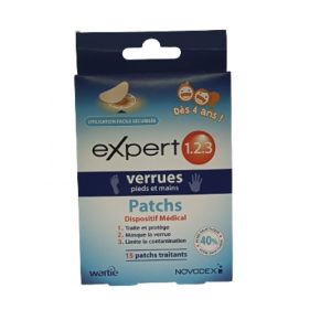Expert 123 Anti-verrue Patch Boîte de 15