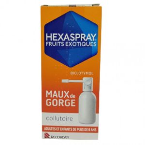 Hexaspray Collutoire En Flacon Parfum Fruit Exotiques Flacon de 30g