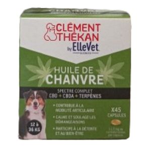 Huile de Chanvre Capsules X 45 Chiens 12-36 kg