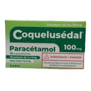 Coquelusedal Nourrissons Suppositoires 5 à 8 kg Boite de 10