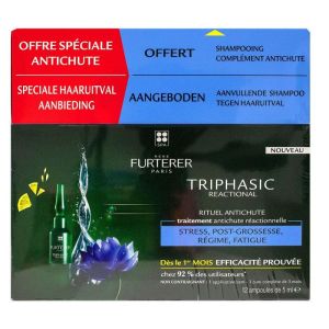 Furterer Triphasic Réactionnel avec un shampoing offert