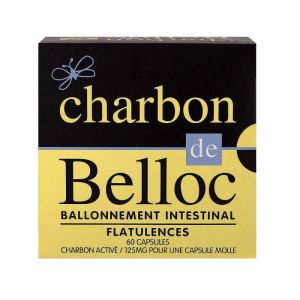 Charbon De Belloc 125mg Boite de 60 Capsules