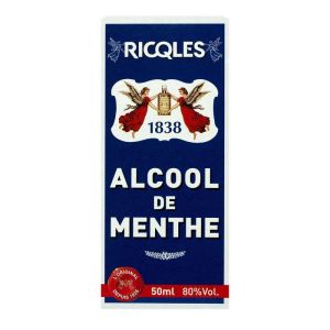 Ricqles 80° Alcool Menthe 50ml