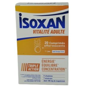 Isoxan Vitalite Adulte Comprimés Effervescents Boite de 20