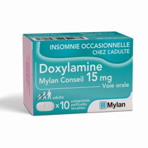 Doxylamine 15mg   10 comprimés sécables