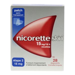 Nicoretteskin 15mg/16h 28 patchs