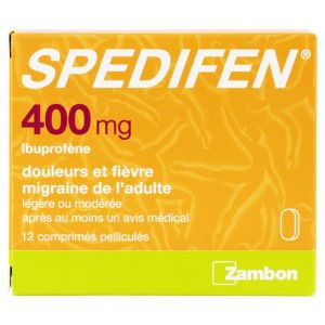 Spedifen 400mg Boite de 12 comprimés pelliculés