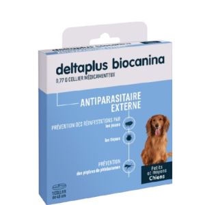 Deltaplus 0,77 G Collier Médium Petits et moyens Chiens B/1