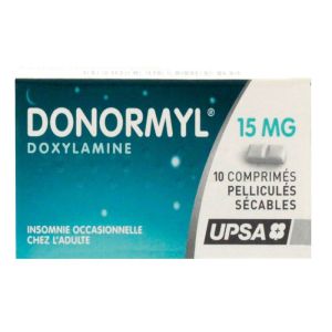 Donormyl 15mg 10 Comprimé Pelliculé sécable