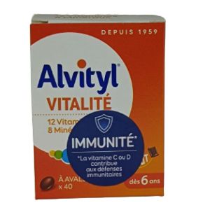 Alvityl Vitalite Comprimé A Avaler Boîte de 40