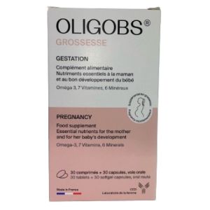 Oligobs Grossesse Gestation Boite de 30 comprimés et 30 capsules