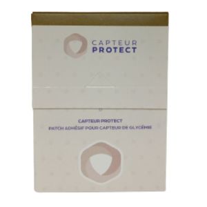 Capteur Protect Patch Adhésif Capteur Glycémie Marron Boite de 4