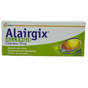 Alairgix Allergies Cétirizine 10mg Comprimé à Sucer Plaquette de 7