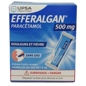 Efferalgan 500mg Granulé En Sachet Fruits Rouges 16 Sachets