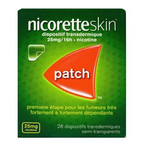 Nicoretteskin 25mg/16h 28 patchs