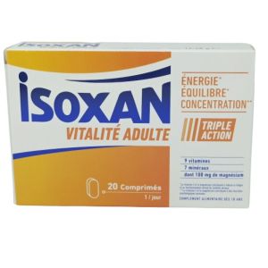 Isoxan Vitalite Adulte Comprimés Boite de 20