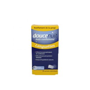 Languettes Anti-ronflement Longue Durée Boite de 28 sachets