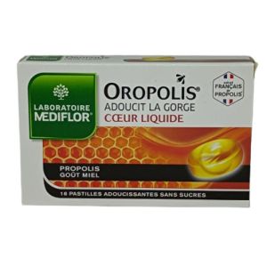 Oropolis Pastille Coeur Liquide Sans Sucre Boite 16