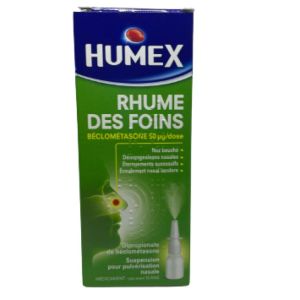 Humex 50µ/dose Suspension Pulvérisation Nasale Rhume Foin Flacon Pulvérisateur 100 doses