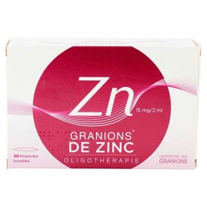 Granions Zn 30 ampoules