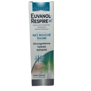 Euvanol Respire+ Spray Nasal Nez Bouché Rhume 20ml