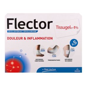 Flector Tissugel 1% Emplâtre Boite de 5
