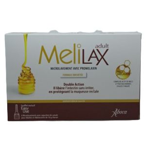 Melilax Adulte Gel Rectal Microlavement 6 tubes de 10g