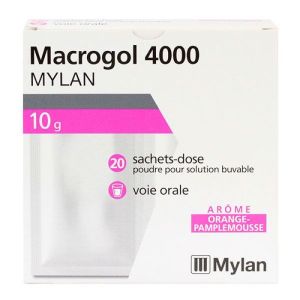 Macrogol 4000 Mylan Boite de 20 sachets poudre