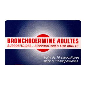 Bronchodermine Suppositoire Adulte Boite de 10
