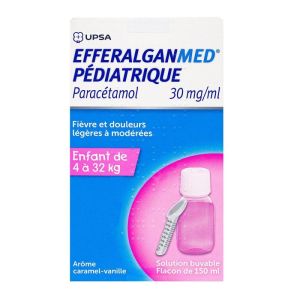 Efferalganmed 30mg/ml Solution Buvable Pédiatrique 150ml