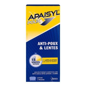 Apaisyl Poux Shampoing Antipoux Lente 100ml et peigne