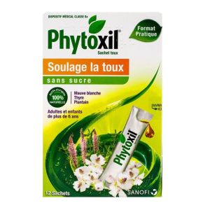 Phytoxil Toux Sans Sucre Adulte et  Enfant  +6ans 12Stick de10ml