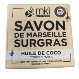 MKL Savon de Marseille Surgras Huile de Coco Pain 100g