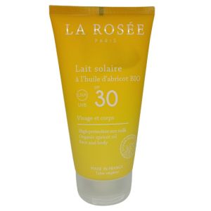 La Rosée Solaire Spf30 Lait Solaire à l'Huile d' Abricot Bio 150ml