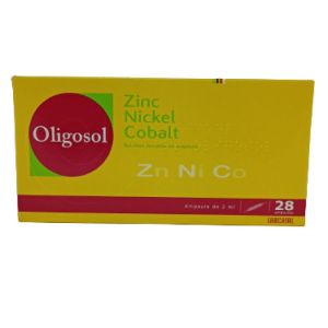 Oligosol Zinc Nickel Cobalt Solution Buvable En Ampoule 28 ampoules 2ml