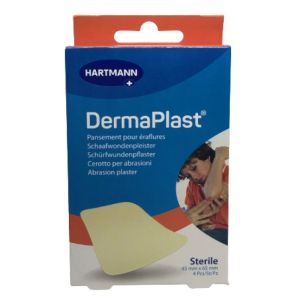 Dermaplast Eraflures Pansements 4,5x6,5 Boîte de 4